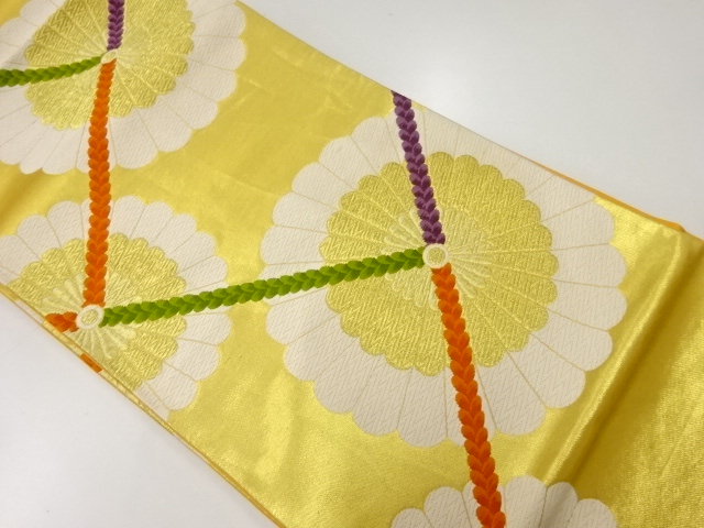 JAPANESE FUKURO OBI / WOVEN KIKU